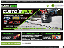 Tablet Screenshot of cuetosbike.com